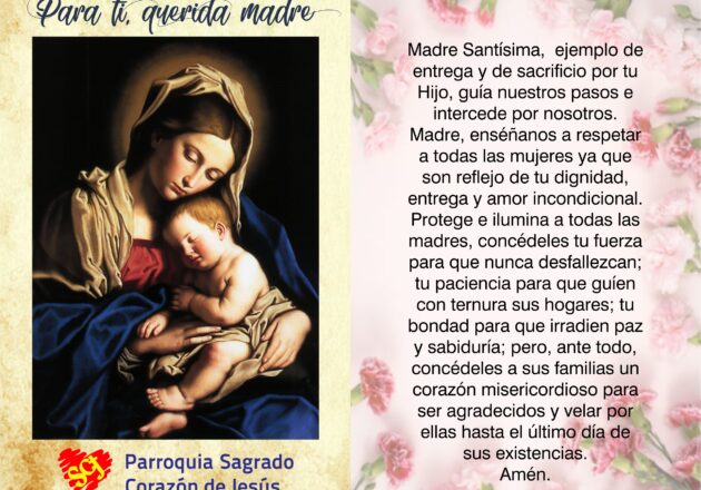 Felíz día mama Parroquia Sagrado Corazón de Jesús Bucaramanga